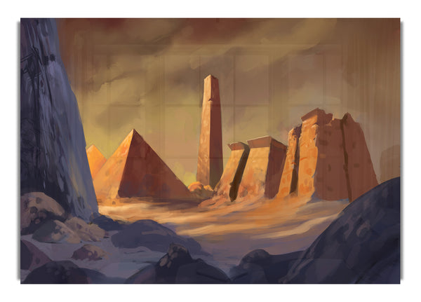 The Pyramids At Dusk