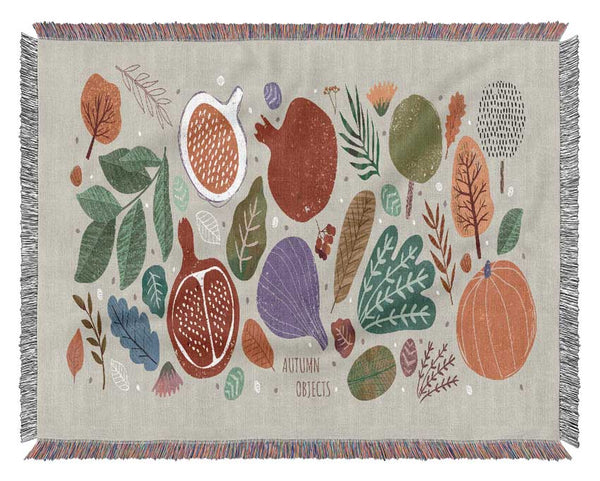 The Autumn Vegetables Woven Blanket