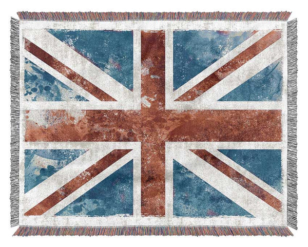 Union Jack Washed Out Woven Blanket