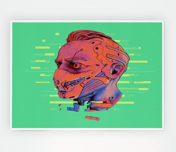 Face Mask Fighter Print Poster Wall Art