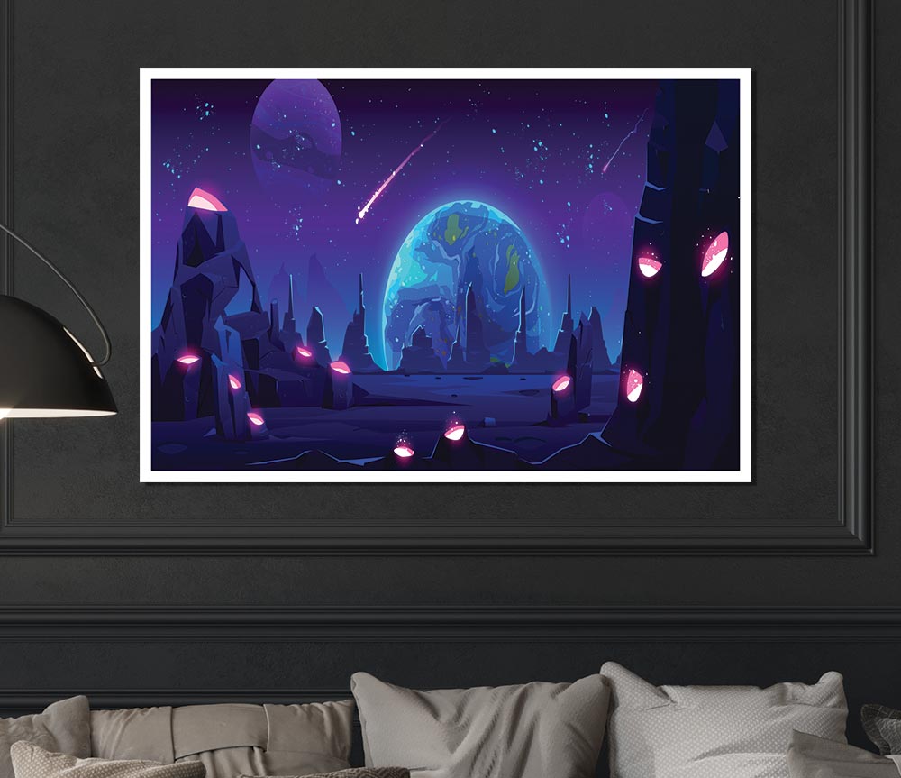 Comets Of The Universe Print Poster Wall Art
