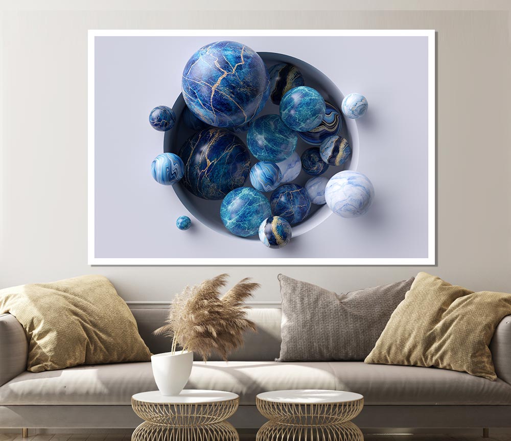The Spheres In The Hole Print Poster Wall Art