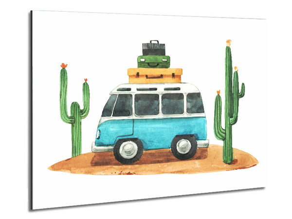 Vw Camper Cactus