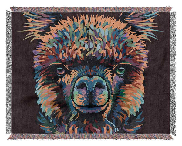 Alpaca In Colour Woven Blanket