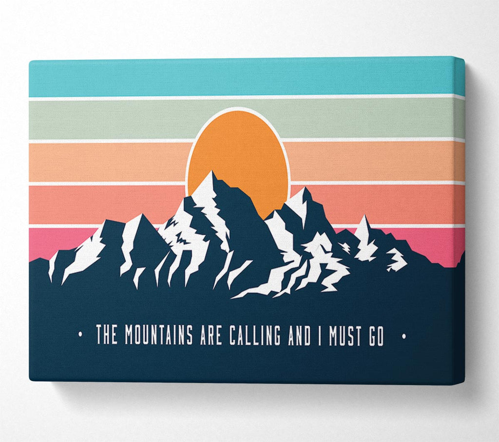 Picture of The Mountains Call Canvas Print Wall Art