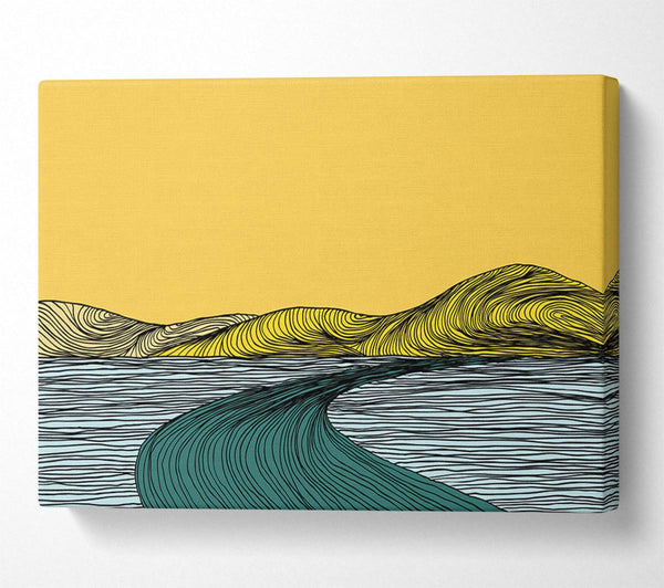 Picture of The Abstract Road Canvas Print Wall Art