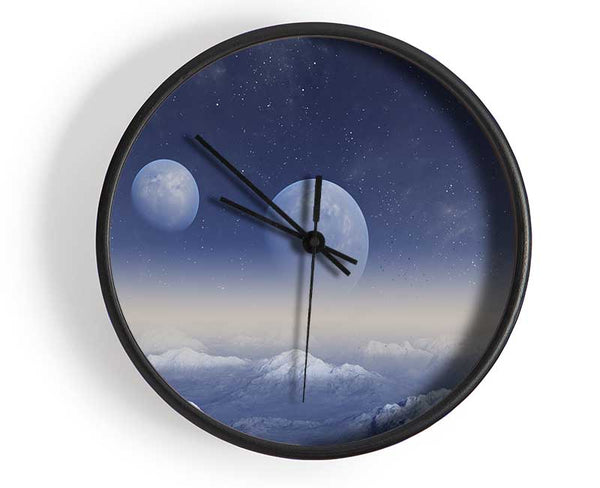 The Two Moons Meet Clock - Wallart-Direct UK