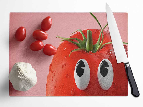 Tomato Stare Glass Chopping Board