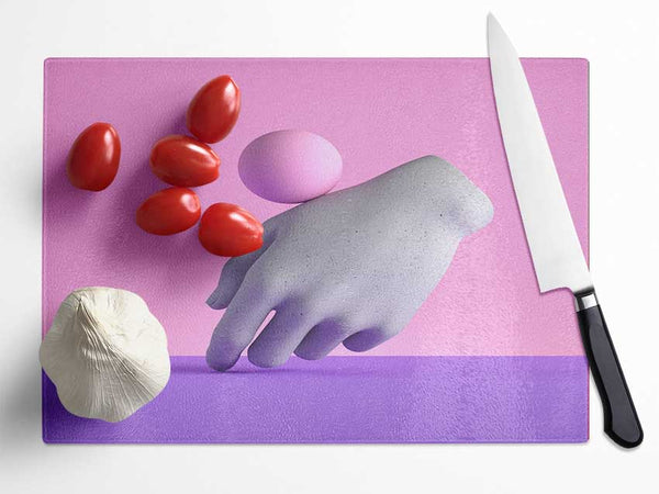 The Hand Sphere Glass Chopping Board