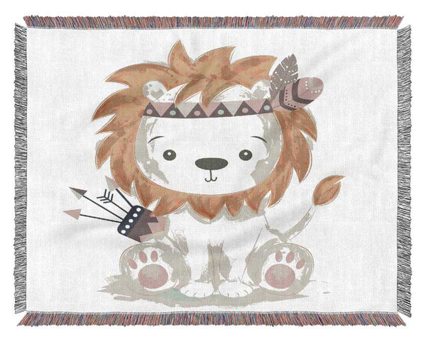 The Little Lion Archer Woven Blanket