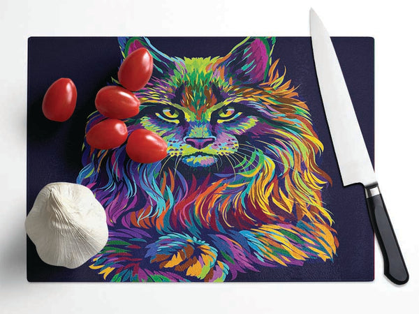 The Maine Cat Glass Chopping Board