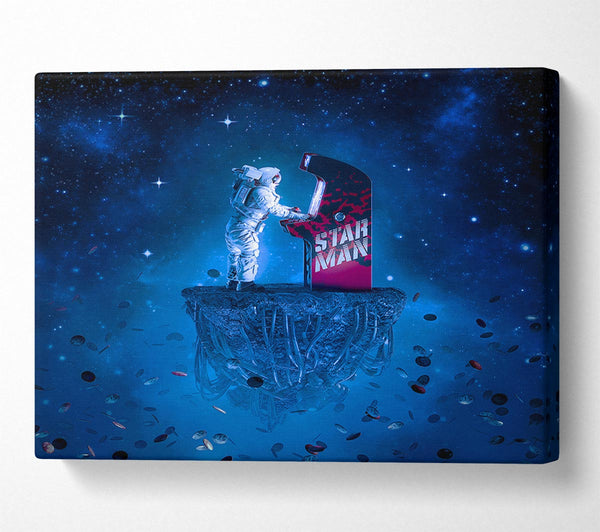 Picture of Rocketman Playing Games Canvas Print Wall Art