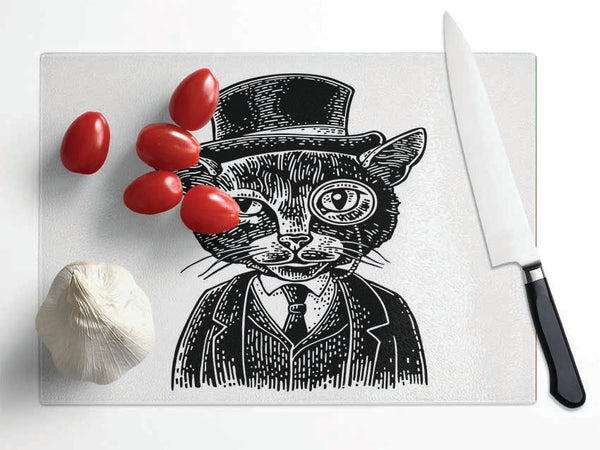 The Top Cat Monocle Glass Chopping Board