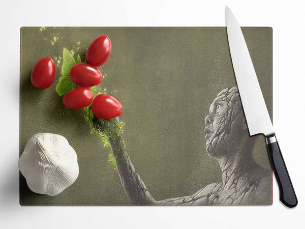 The Plant Butterfly Glass Chopping Board