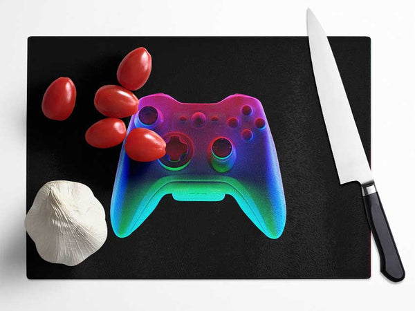 The Neon Controller Glass Chopping Board