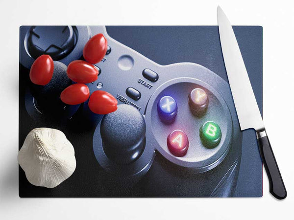 The Game Controller Glass Chopping Board