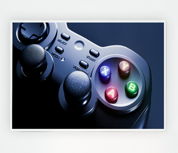 The Game Controller Print Poster Wall Art