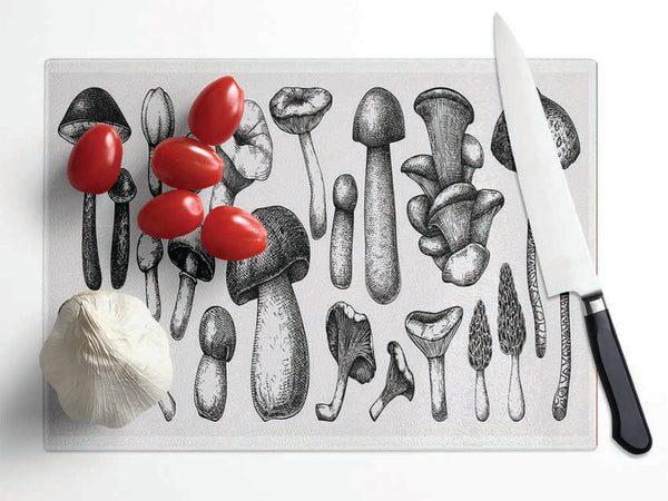 The Toadstool Collection Glass Chopping Board