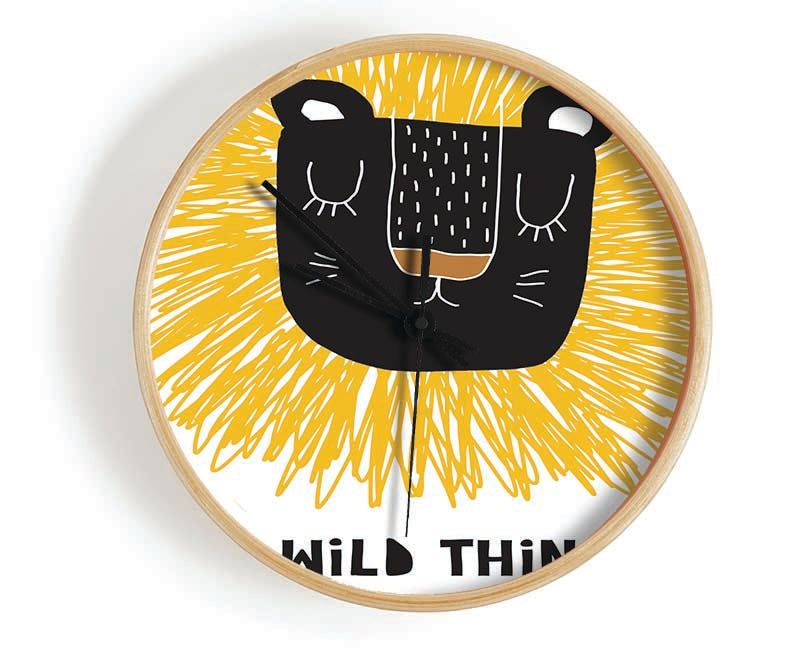 Wild Thing Lion Clock - Wallart-Direct UK