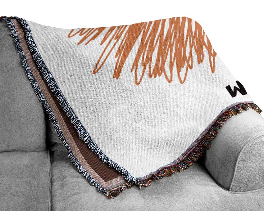 Wild Thing Lion Woven Blanket