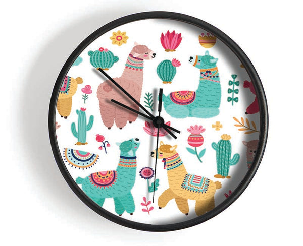 The Alpaca Collection Clock - Wallart-Direct UK