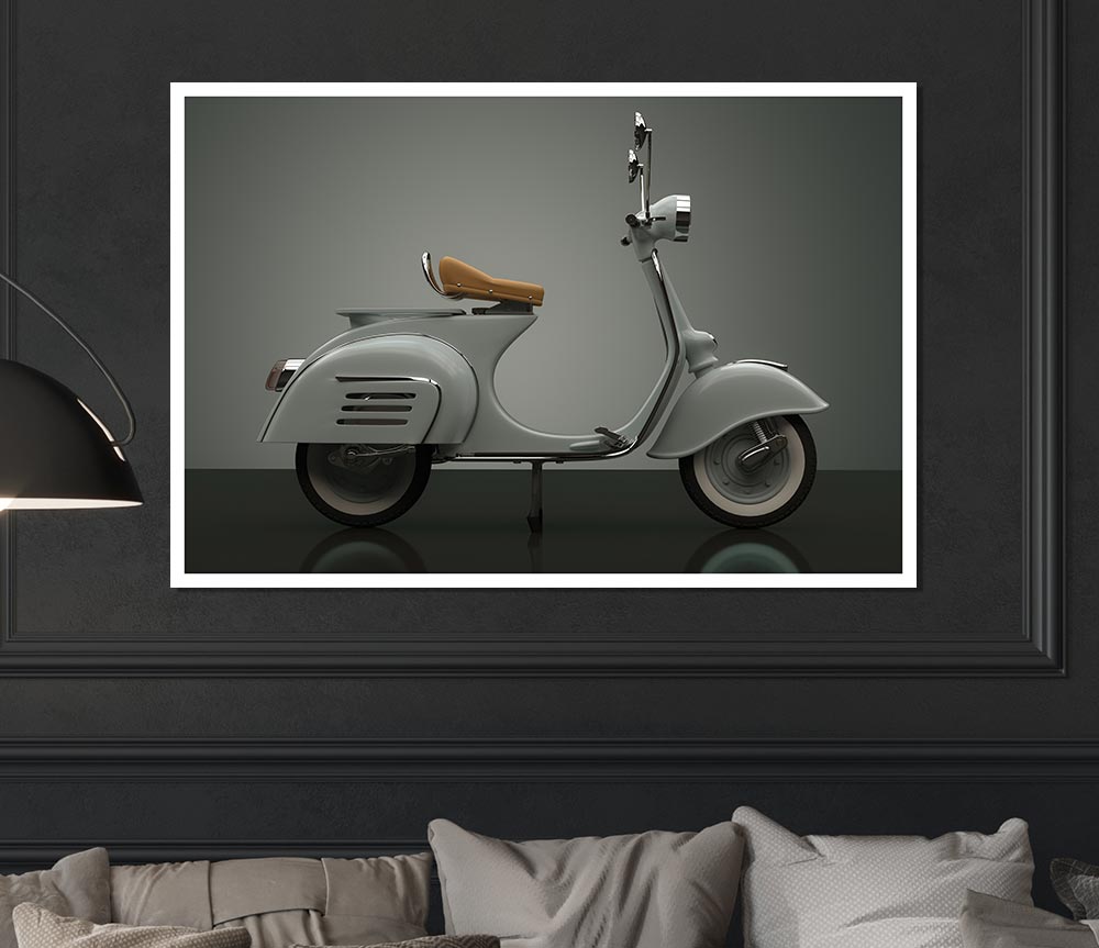 The Awesome Scooter Print Poster Wall Art