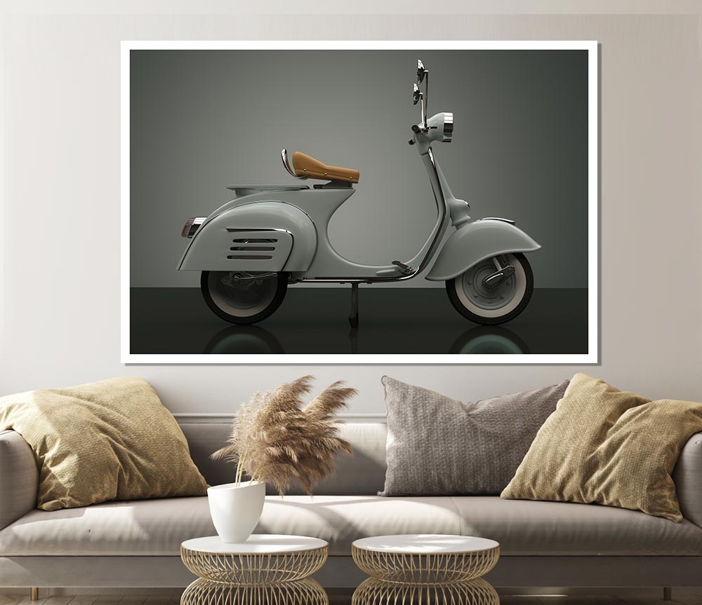 The Awesome Scooter Print Poster Wall Art
