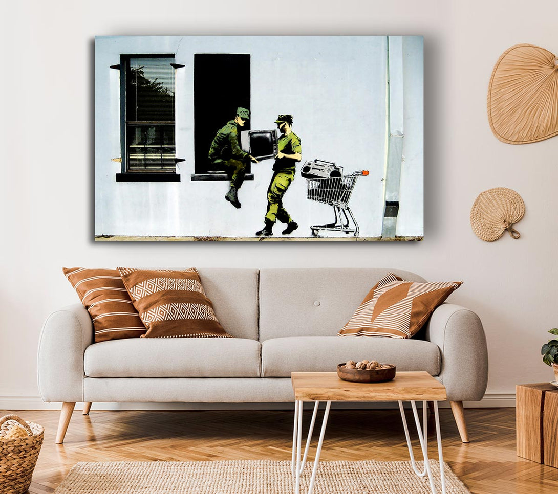 Picture of Army Heist Canvas Print Wall Art