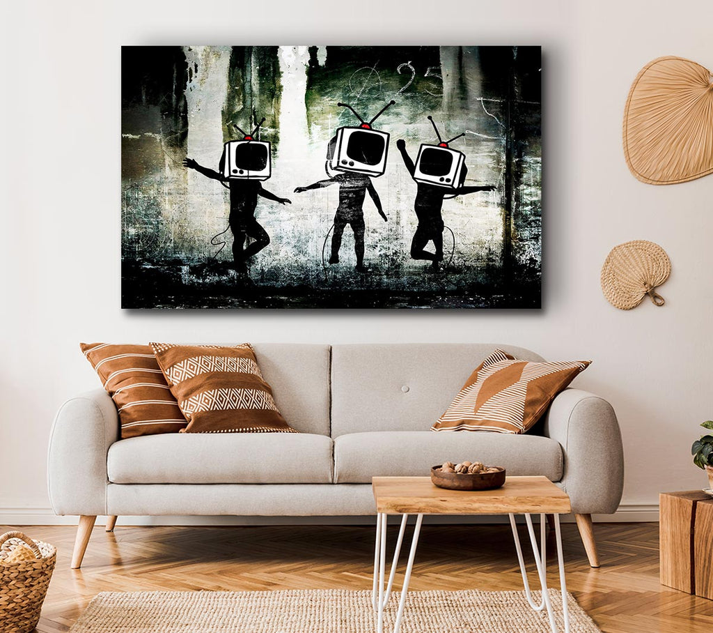 Picture of Tv Heads Canvas Print Wall Art