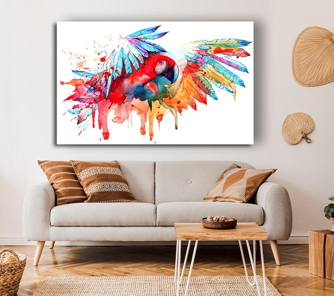 Picture of Colourful Parrot Canvas Print Wall Art