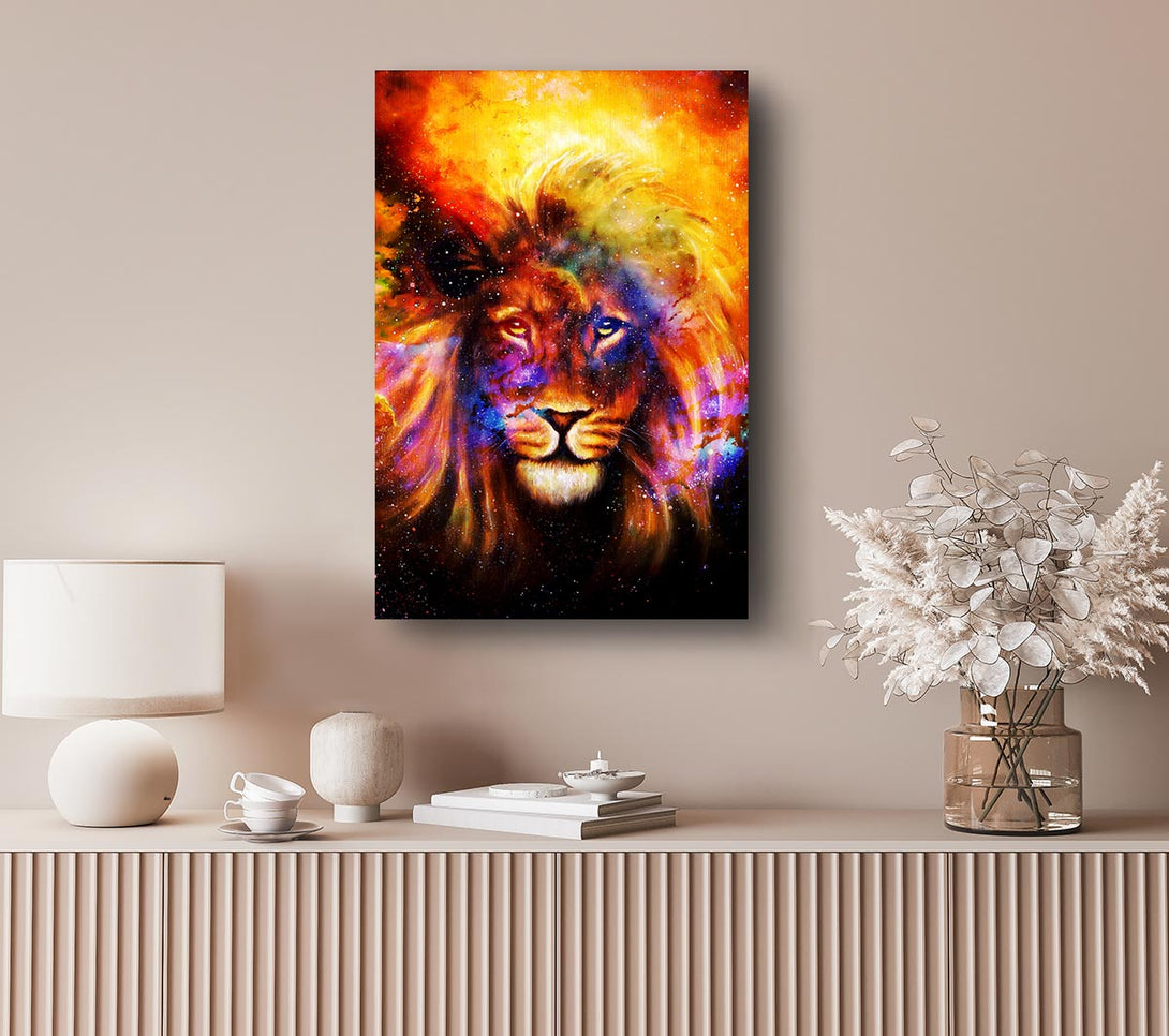 Picture of Lion Of The Skies Canvas Print Wall Art