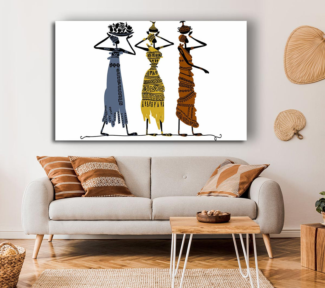 Picture of African Tribal Art 29 Canvas Print Wall Art