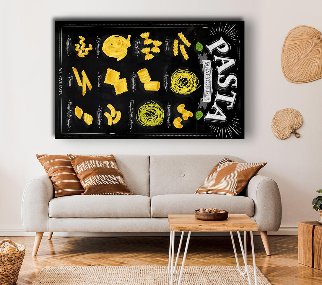 Picture of We Love Pasta Canvas Print Wall Art