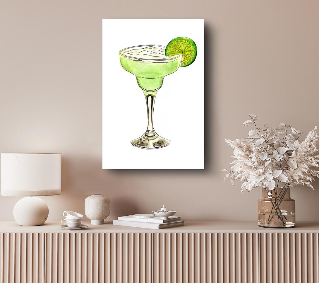 Picture of Margarita Cocktail 1 Canvas Print Wall Art