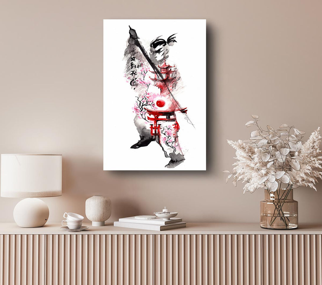 Picture of Chinese Warrior Canvas Print Wall Art