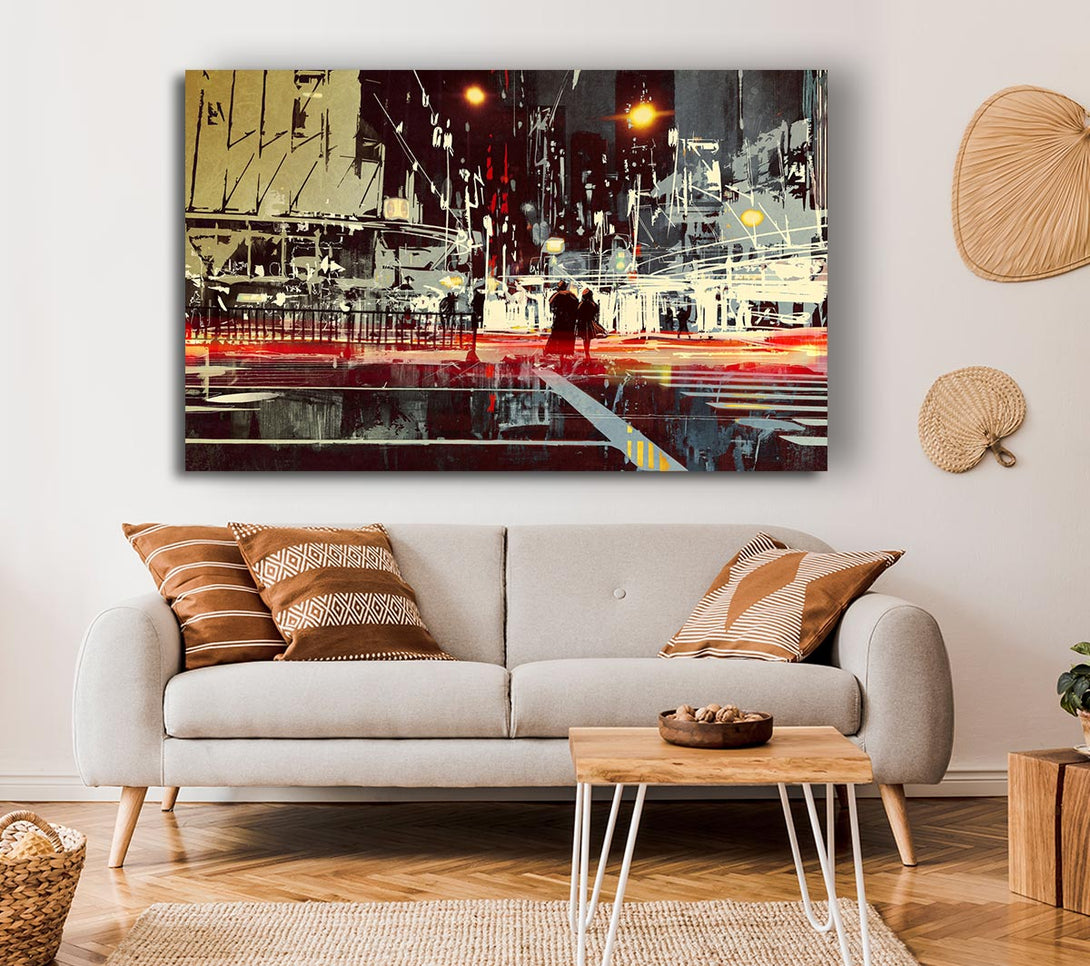 Picture of Energy Of The City Canvas Print Wall Art
