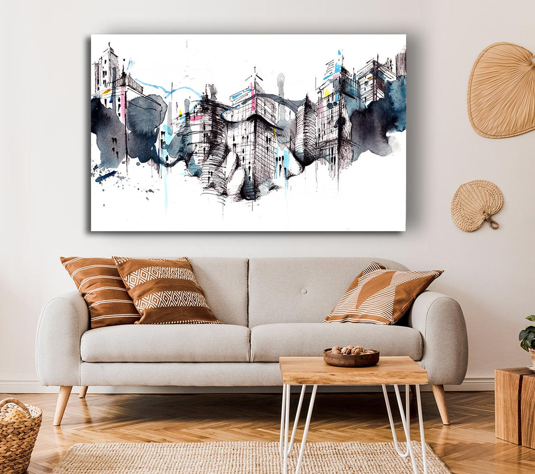 Picture of All Done On A Handshake Canvas Print Wall Art