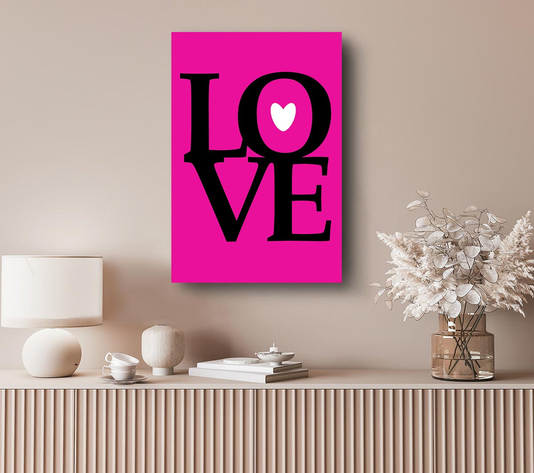 Picture of Love 2 Canvas Print Wall Art