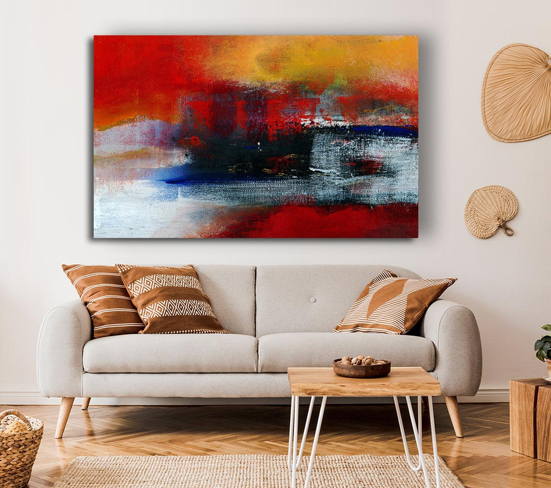 Picture of In The Middle Of The Lava River Canvas Print Wall Art