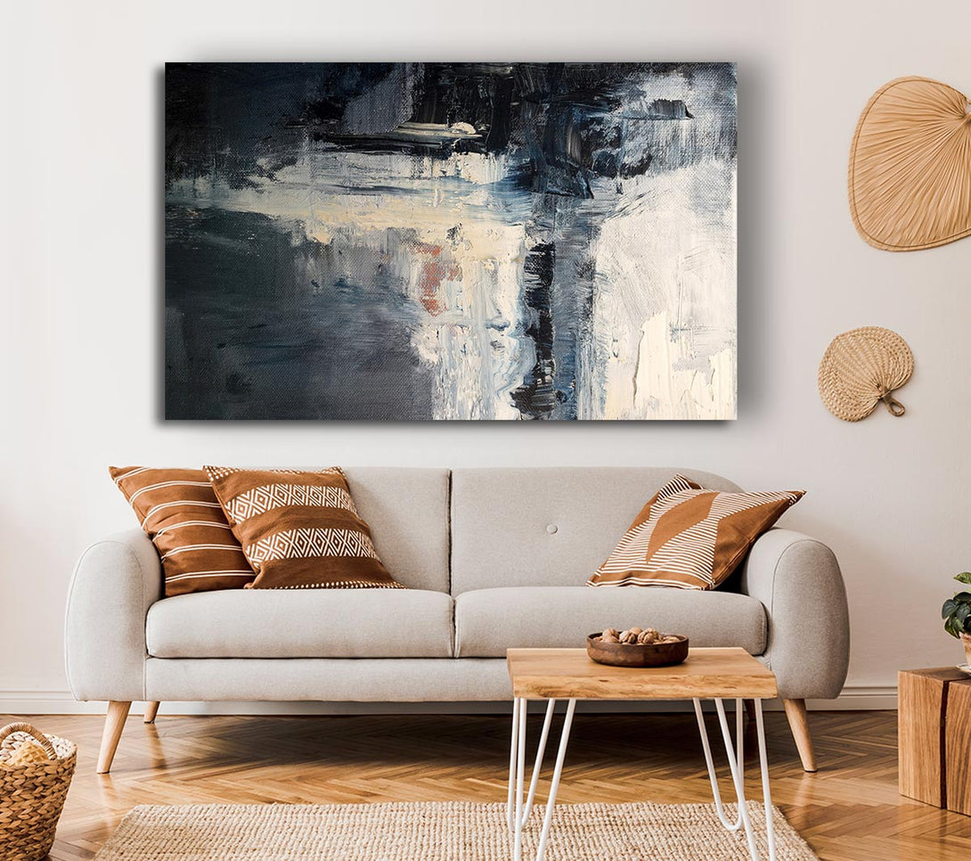 Picture of The Line Of Black Canvas Print Wall Art
