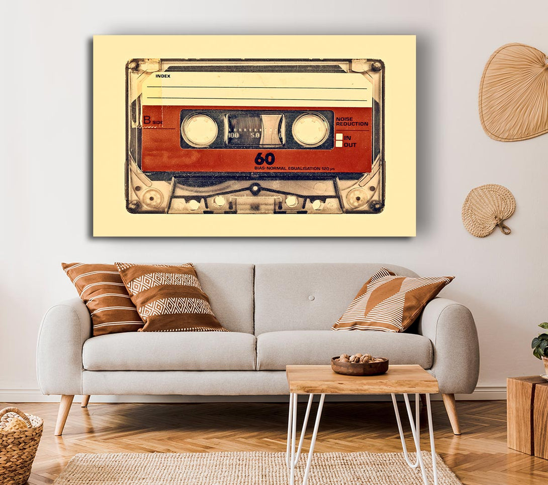 Picture of Retro Cassette Tape Canvas Print Wall Art