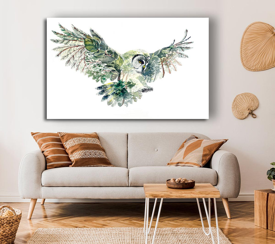 Picture of The Forest Owl Canvas Print Wall Art