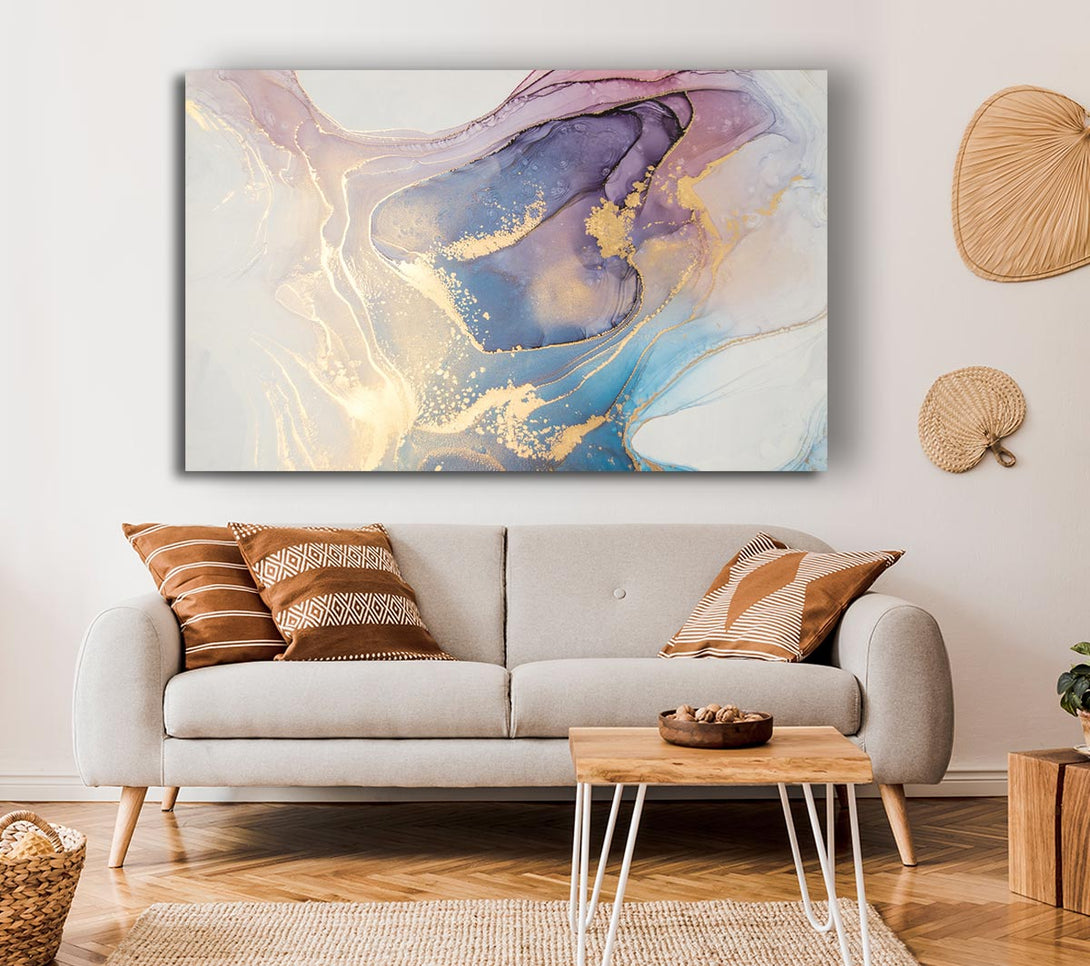 Picture of Stunning Glitter Marble Canvas Print Wall Art