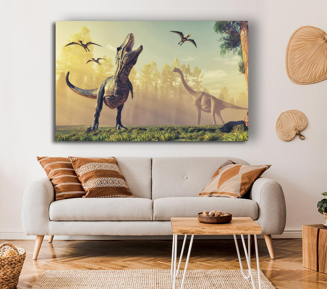 Picture of The Mighty T-Rex Canvas Print Wall Art