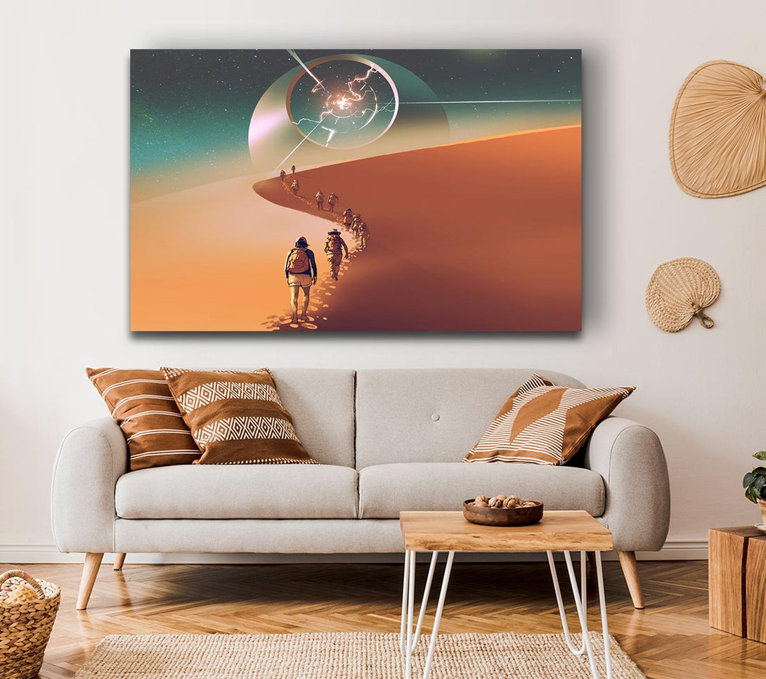 Picture of Walking To The Fallen Star Canvas Print Wall Art