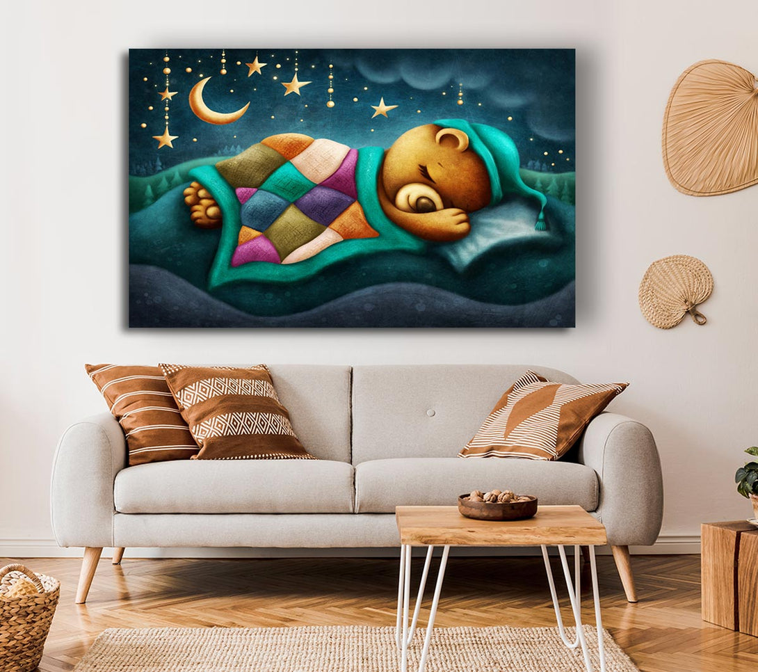Picture of The Bear Slumber Canvas Print Wall Art