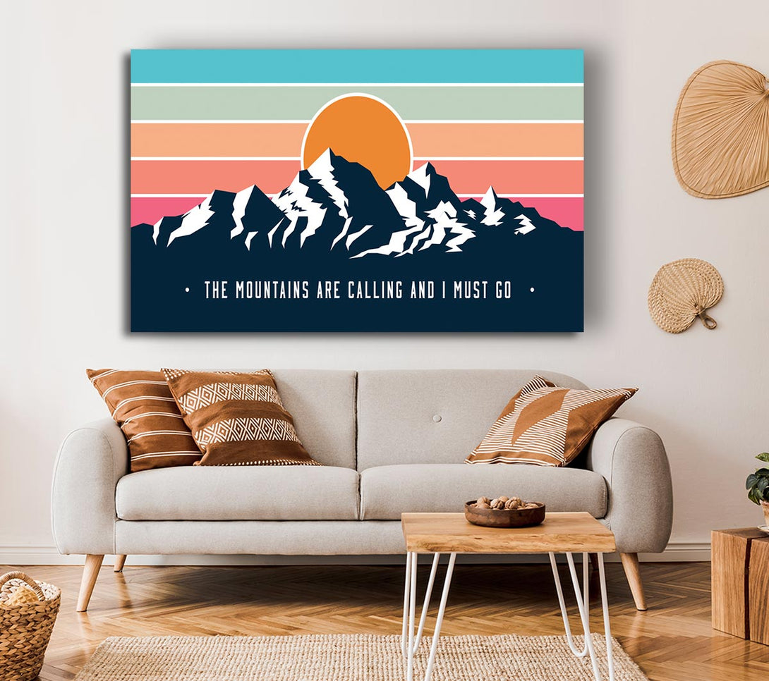 Picture of The Mountains Call Canvas Print Wall Art