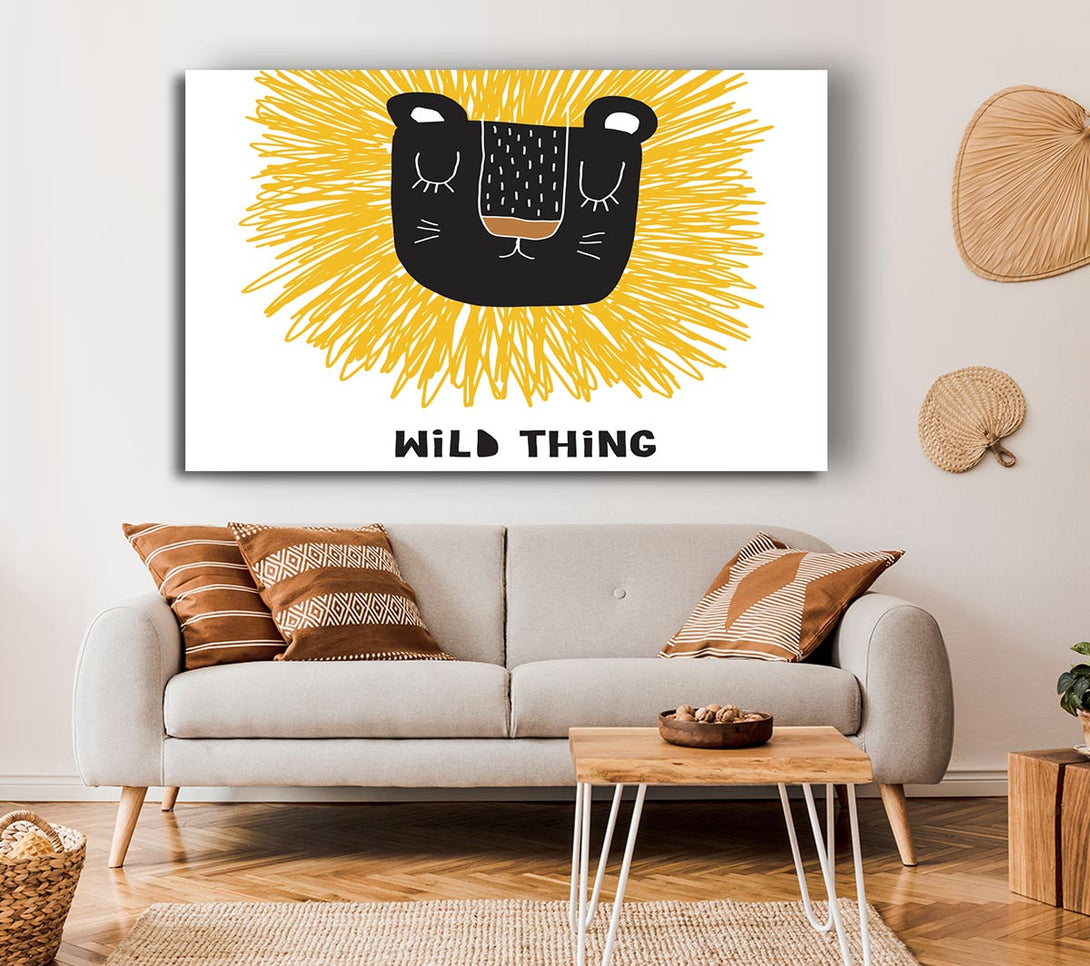 Picture of Wild Thing Lion Canvas Print Wall Art
