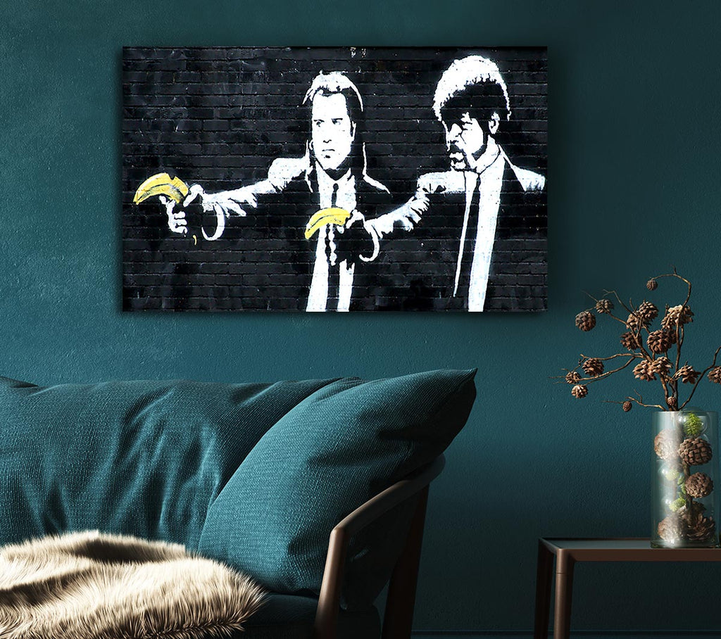 Picture of Banksy Pulp Fiction Canvas Print Wall Art