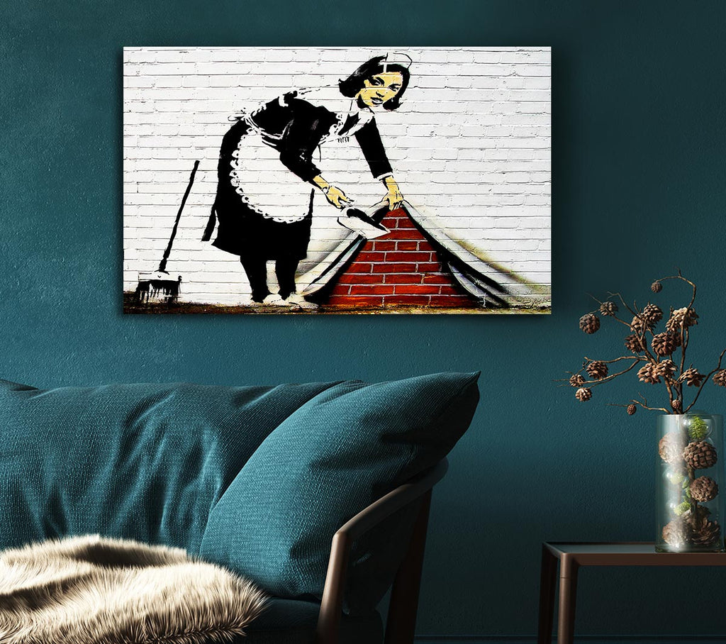 Picture of Sweep It Under The Carpet Canvas Print Wall Art